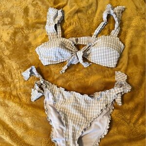 Adore Me Gingham Bikini Set